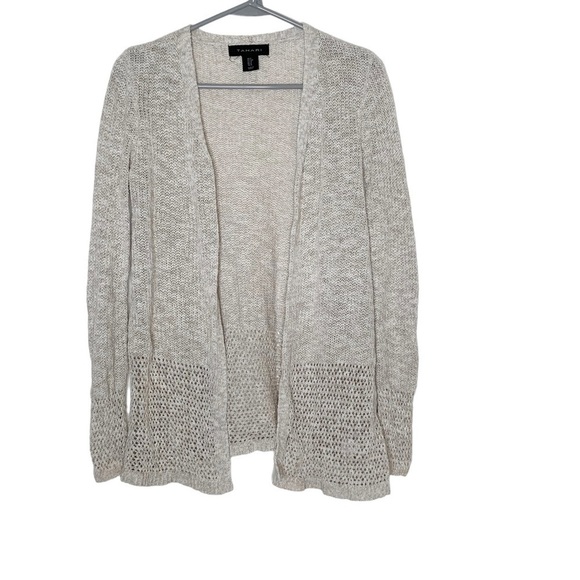 TAHARI open front cardigan. Long sleeves. Size S - Picture 1 of 6